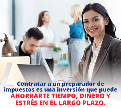 Contribuyente Feliz por Contratar Preparador de Impuestos